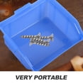 thumbnail image 3 of CATIEBYE 8Pcs Blue Plastic Storage Bins Durable Nesting Shelf Boxes for Tool and Parts Organization, 3 of 8