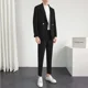 thumbnail image 4 of Trajes y blazers completos para hombre, tendencias de primavera y otoño, trajes, conjunto de 2 piezas, ropa informal masculina de alta calidad 2024, ropa elegante, 4 of 5