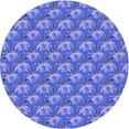 thumbnail image 1 of Ahgly Company Machine Washable Indoor Round Transitional Sky Blue Area Rugs, 4' Round, 1 of 7