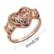 thumbnail image 4 of Anillos para mujer, regalos para mujer, moda para damas, anillo de joyería de moda con patrón hueco en forma de corazón para damas, 4 of 5