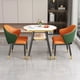 thumbnail image 3 of Oval Small Office Dinning Tables Kitchen Chairs Balcony Nordic Dinning Tables Coffee Set Modern Mesa Plegable Home Furniture My Lux Decor Round, 3 of 24