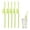 Fluorescent Green, variant on Reusable Spiral Straws, Fun Crazy Loop Drinking Straws for Boys Birthday Party Supplies BPA Free Multi Color Plastic Straws for Juice Cocktails 5 Pack, Green