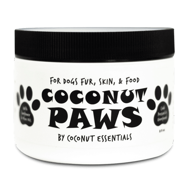 COCONUT PAWS Coconut Oil for Dogs Skin, Hair, Ears, Teeth, and Nails