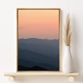 thumbnail image 2 of PixonSign Framed Canvas Print Wall Art Orange Mountain Silhouette Nature Wilderness Illustrations Modern Art Rustic Relax/Calm Multicolor Ultra for Living Room, Bedroom, Office - 16"x24" Natural, 2 of 5
