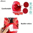 thumbnail image 5 of Spencer No Pull Dog Pet Harness Leash Set Reflective Adjustable No Choke Breathable Mesh Dog Vest Outdoor Walking Travel for Small Dogs Cats Pets "Red,M", 5 of 11