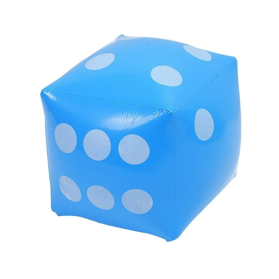 shamjina Inflatable Toys Dice Funny Blows Up Dice for Indoor Outdoor Games Party Favors Blue
