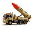 thumbnail image 7 of Vokodo Military Launcher Truck Push And Go With Lights Sounds And Pull Back Missile Kids Friction Powered Army Fighter Carrier Vehicle Pretend Play Armored Toy Car Great Gift For Children Boys Girls, 7 of 7