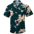 thumbnail image 3 of Men's Hawaiian Shirt Short Sleeve Casual Tropical Button Up Floral Dress Shirts Beach Breeze Party, 3 of 4
