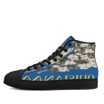 thumbnail image 3 of Louisiana Brown Pelican With Magnolia Map High Top Canvas Shoes Sneakers Black Size 4.5, 3 of 7