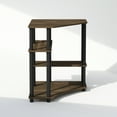 thumbnail image 4 of Furinno Turn-N-Tube Multipurpose Corner Shelf, Display Rack, Bookshelf, Columbia Walnut/Black, 4 of 6