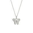 thumbnail image 1 of Sterling Silver Filigree Butterfly Pendant Necklace, 18", 1 of 1