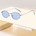 thumbnail image 3 of Klonfd Oval Suitable For Both And . 90s Small Round Golden Fashionable Narrow Metal Frames, 3 of 3