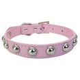 thumbnail image 2 of Flmtop Chien de Compagnie Collier Faux Cuir Réglable Boucle de Sécurité Doux Chaton Sangle de Cou Rose, 2 of 9