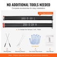 thumbnail image 5 of BENTISM Garage Door Torsion Springs Pair of 0.250" x 2" x 29" with Non-Slip Winding Bars, Garage Door Springs, 16000 Cycles Gloves and Mounting Wrench, Electrophoresis Coated for Replacement, 5 of 9