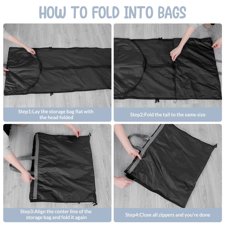 Abaima 2-Pack Long Garment Bags 71 Inch Black photo 4