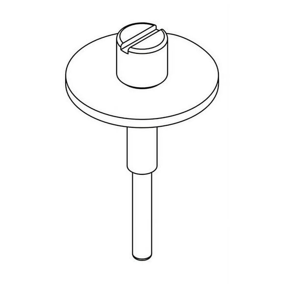 Central Brass SU-1043-S Push Valve Stem with Diaphragm for Glass Filler