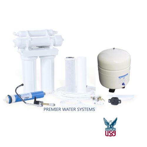 4 Stage: Complete Home Under-Sink Reverse Osmosis Drinking Water Filtration System 100 GPD