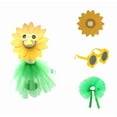 thumbnail image 3 of Todaioua Sunflower Fall Porch Goose Outfits, Thanksgiving Back to Class Goose Outfit Clothes Costume Tutu Skirt Dress for 23in Lawn Garden Yard Porch Goose Outdoor Statues Decor, 3 of 6