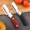 thumbnail image 6 of Multi-Functional Peeler,Premium Vegetable Peeler with Ergonomic Wide Handle and Bottle Opener,Stainless Steel Blade Kitchen Tool for Fruit Apple Potato Pumpkin Papaya Carrot Zucchini(Black), 6 of 8