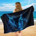thumbnail image 6 of XYZCANDO Car Seat Cover Towel Anti-Slip Car Seat Towel Covers for Beach Yoga, Car Seat Towel Protector Non-Slip, Neon Sea Turtle, 6 of 11