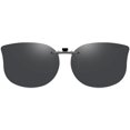 thumbnail image 1 of Gafas de Sol de Clip CAXMAN con Lente Polarizado de Ojo de Gato para Mujer Gris, 1 of 6