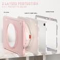 thumbnail image 5 of Allytechgroup Galaxy Tab A9+ Case SM-X210 X215 X216 11 Inch, Rotating Stand Heavy Duty Shockpoof Kids Friendly Drop Proof TPU PC Back Case Cover for Samsung Galaxy Tab A9 Plus 11", Cherryblossomspink, 5 of 11