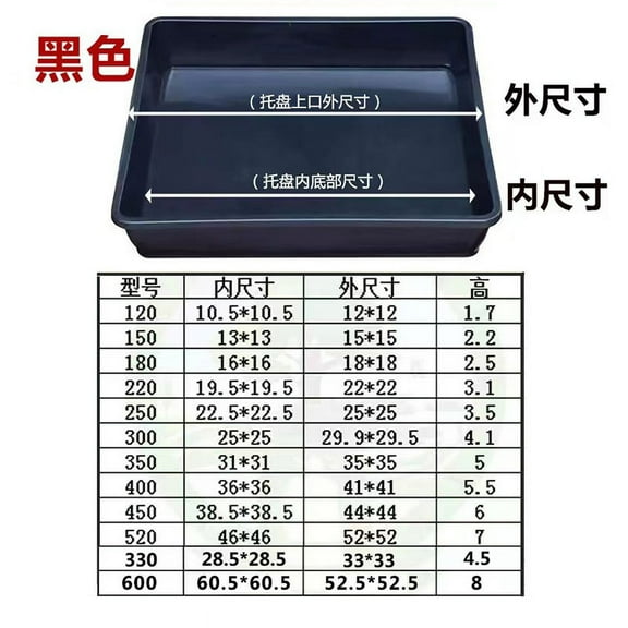 BERTDOMD 6pcs Plastic Plant Saucers for Flower Pots, Planter Water Catcher Trays, Indoor Outdoor Bonsai Pot Base