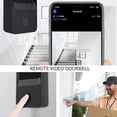 thumbnail image 3 of (Black) Wireless Video Doorbell, Smart Wi-Fi Video Doorbell with Chime, Doorbell Kit with HD Video, 2.4G WiFi, 3 of 4