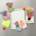 thumbnail image 5 of Taicans Mini Vase Magnets,2025 New Bud Vases Magnetic Cute Mini Ceramic Magnets for Fridge 3D Ceramic Flower Vase Funny Refrigerator Accessories Kitchen office Decoration A, 5 of 6