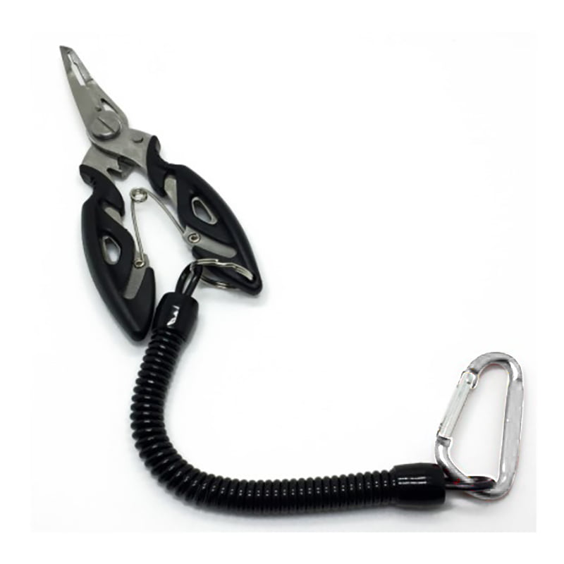 Fishing Pliers Aluminum 20CM Fish Tackle with Black Pouch & Secure Lanyard US 