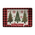 thumbnail image 2 of YingTaiLi Merry Christmas Rug Red Buffalo Plaid Kitchen Rug,16x24 Inch for Christmas Decor,Entrance Winter Christmas Decorative Doormat Anti-Slip Rubber Backed Outdoor Indoor Low Profile Floor Mat, 2 of 6