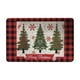 thumbnail image 2 of Felpudo navideño con diseño de árbol de Navidad | Alfombra festiva estilo pashmina | Felpudo de poliéster de 60 x 40 cm para entrada y sala de estar, 2 of 5