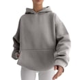 thumbnail image 3 of IMENGL Hoodies oversized sweatshirts pullover, Gray M, Size M-XL, 3 of 7
