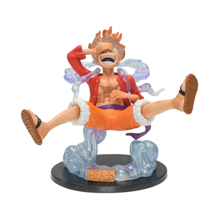 Eebon OP Anime Action Figures 6.7 Sun God Nika Gear 5 Red Luffy PVC Model  Toy , 1:1 Restoration of Details Statue Collectible Figurine for Decoration  