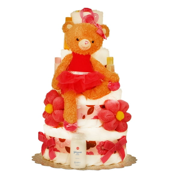 HOT BALLERINE 4TIERS Diaper Cake