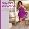 thumbnail image 2 of Women’s Swim Bathing Suit Cover Up, Summer Chiffon Backless Beach Dress Skirt, 2 of 7