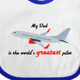 thumbnail image 4 of Inktastic Airplane Boys or Girls Baby Bib, 4 of 4
