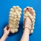 thumbnail image 3 of Chanclas con diapositivas de burbujas para mujeres y hombres, sandalias acolchadas gruesas para masajes, playa, piscina, ducha (blanco), 3 of 5