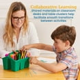 thumbnail image 4 of ECR4Kids 4-Compartment Small Plastic Caddy, Multipurpose Organization, Primary, 6-Pack, 4 of 9
