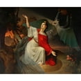 thumbnail image 2 of Leopold Bucher 23x20 Gold Ornate Framed and Double Matted Museum Art Print Titled - Austria and the Cholera (1835), 2 of 4