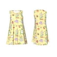 thumbnail image 3 of Bixox Frog Bee Print Women's Sleeveless A-Line Dress with Pockets, Casual Knee-Length Tank Dress for Summer-Large, 3 of 7