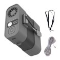 thumbnail image 1 of Ventilador con clip para la cintura, ventilador personal, recargable, portátil, de bolsillo, de mano, para correr, viajar, interior, exterior, verano, Gris claro, 1 of 8