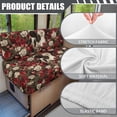 thumbnail image 6 of XYZCANDO Cow Floral RV Dinette Cushion Covers Stylish Camper Decor Universal Couch Cushion Covers for Women Furniture Covers for Sofa and Loveseat Comfortable Slip Covers for Loveseat Red, 6 of 7