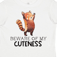 thumbnail image 4 of Inktastic Beware of My Cuteness Cute Red Panda Boys or Girls Toddler T-Shirt, 4 of 5