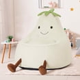 thumbnail image 2 of MAYEERTY Children's Bean Bag Chair Artificial Rabbit Fur Cover Filled Toddler Teen Sofa, 2 of 6