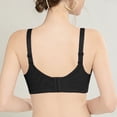 thumbnail image 4 of Womens Bras Thin Sagging Gathering Bra With Double Breasts Plus Size Seamless Sports Bra Sports Bras for Women Black L, 4 of 7