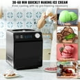 thumbnail image 5 of Upright Automatic Ice Cream Maker with Built-In Compressor, 2QT No Pre-Freezing Required, Fruit Yogurt & Sorbet Machine, 4 Modes, Digital Timer & Display, Stainless Steel Gelato Maker, 5 of 7