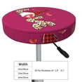 thumbnail image 4 of Haiem Love Gnomes Cushion Round Bar Chair Seat Cover Bar Chair Cushion Covers Elastic Washable Bar Chair Cover,Protects from Scratches and Stains-12 inch, 4 of 7