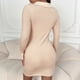 thumbnail image 4 of Vestido de manga sexy para mujer Vestidos cortos con cuello en V y espalda recortada, 4 of 7
