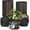 Brown, variant on 10-Inch Whiskey Barrel Planters Outdoor Pack of 3 - Durable Plastic Plant Pots for Indoor & Outdoor Use with Drainage & Saucer, Lightweight Rustic Barrel Planters for Flowers, Herbs & Small Plants